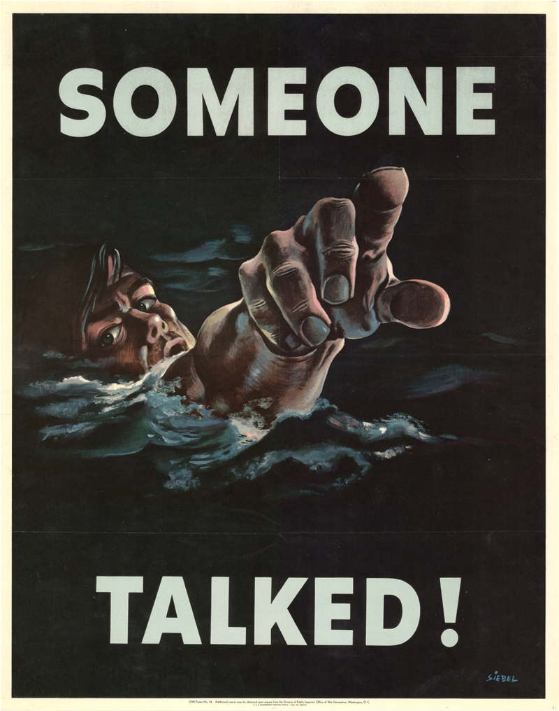 Illustration for article titled The Best Operations Security Propaganda Posters From World War II